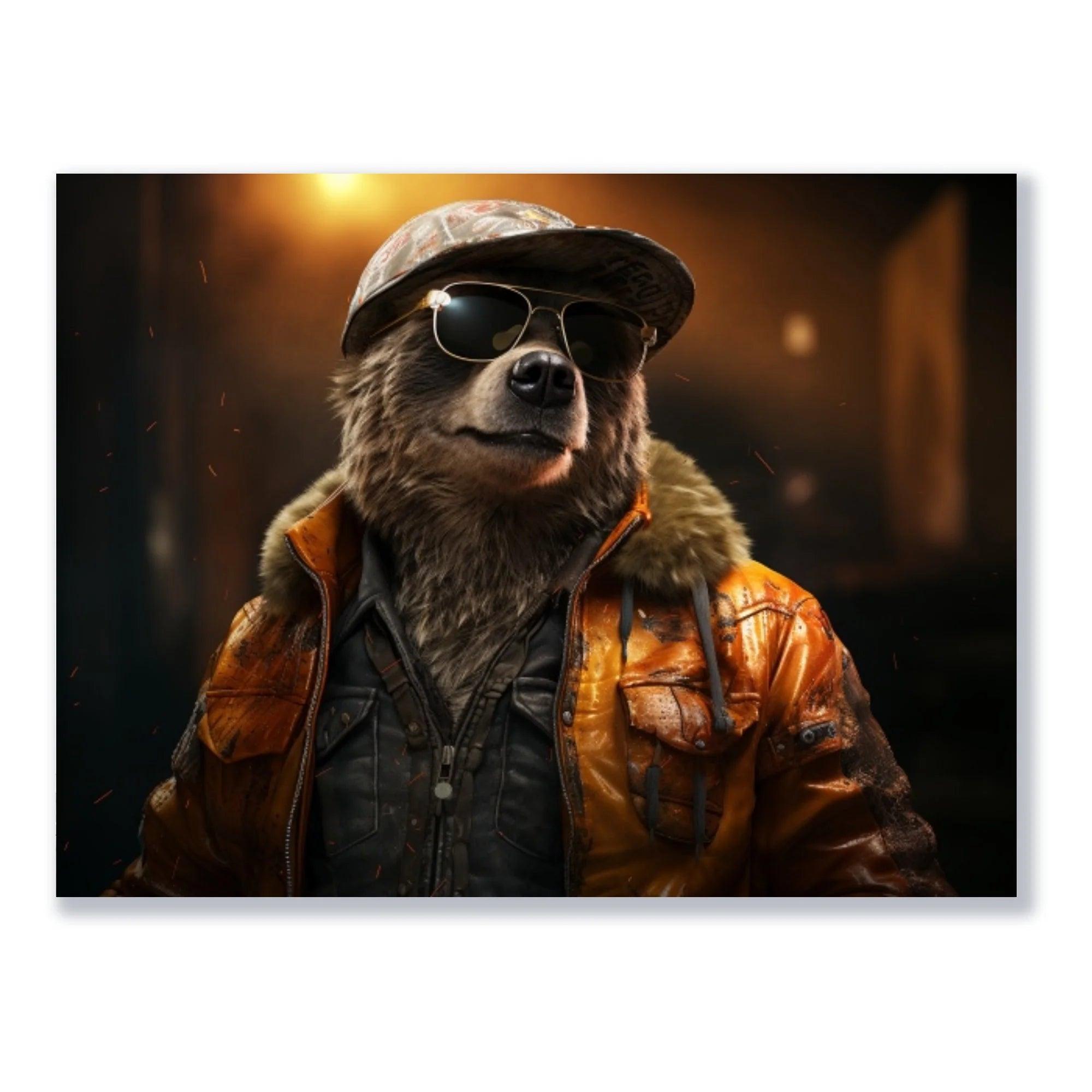 Cool Bear | Wall art from Urban Wall Art