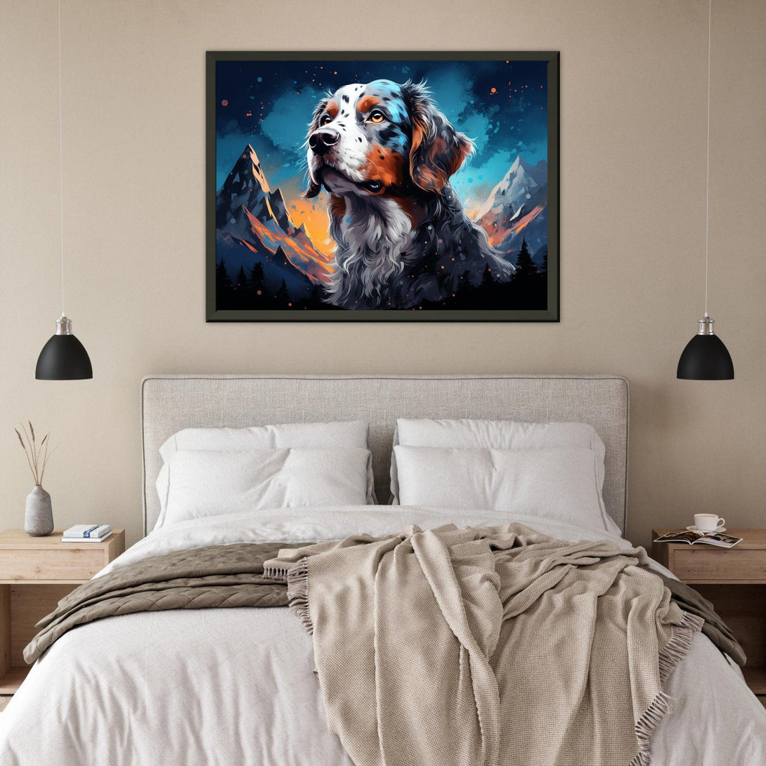 Abendrot Wachhund 30x40 cm / 12x16″ / Poster auf halbmattem Papier