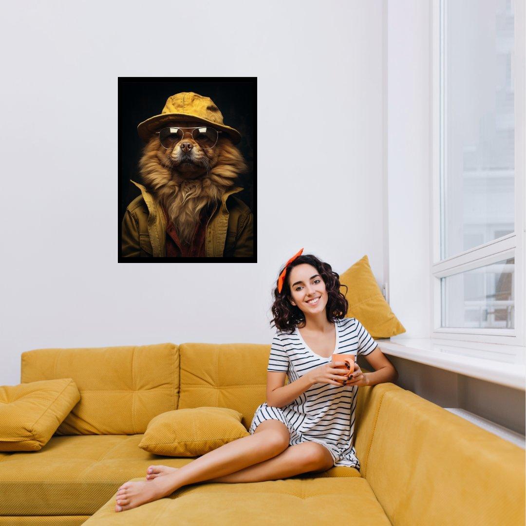 Abenteuer Hund 30x40 cm / 12x16″ / Poster auf halbmattem Papier