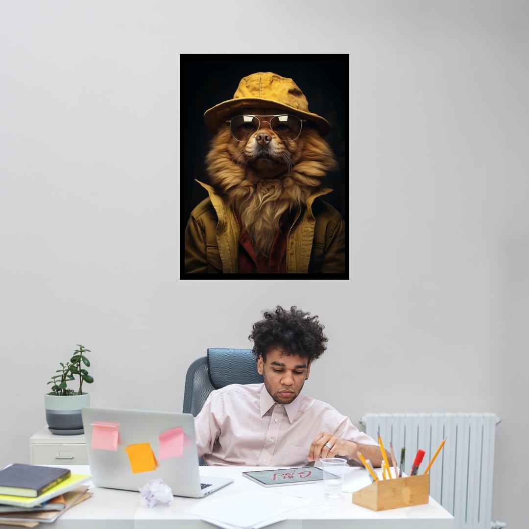 Abenteuer Hund 30x40 cm / 12x16″ / Poster auf halbmattem Papier