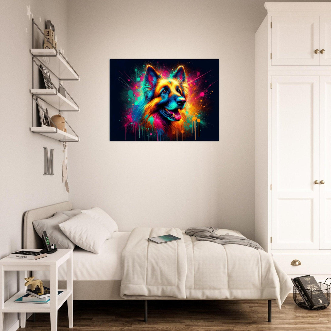 Bunter Schäferhund Traum 30x40 cm / 12x16″ / Poster auf halbmattem Papier
