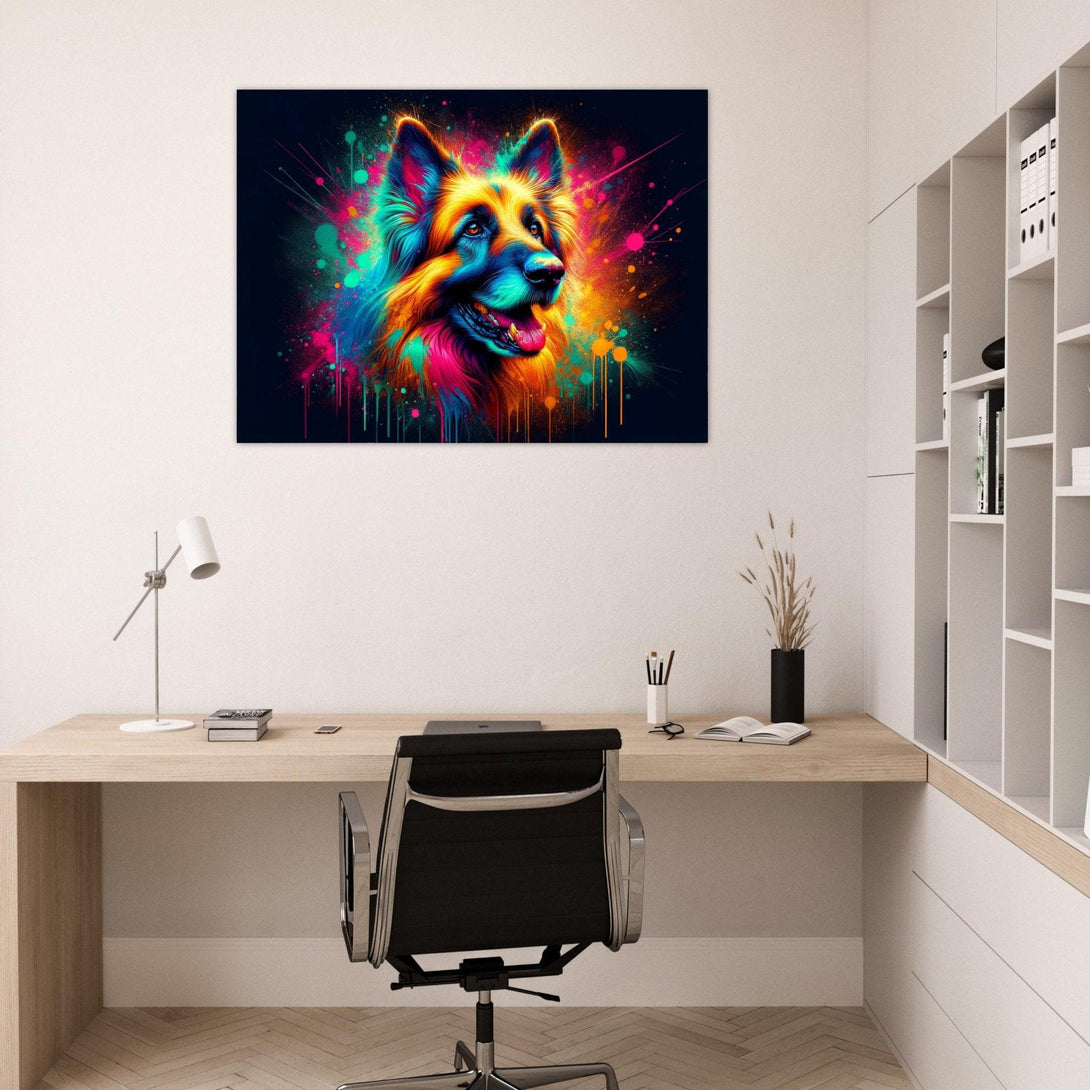Bunter Schäferhund Traum 30x40 cm / 12x16″ / Poster auf halbmattem Papier