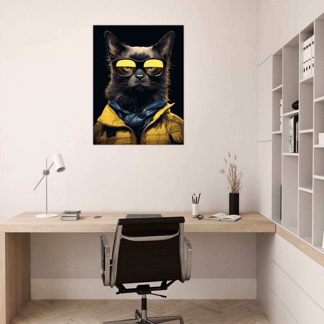 Coole Katze 30x40 cm / 12x16″ / Poster auf halbmattem Papier