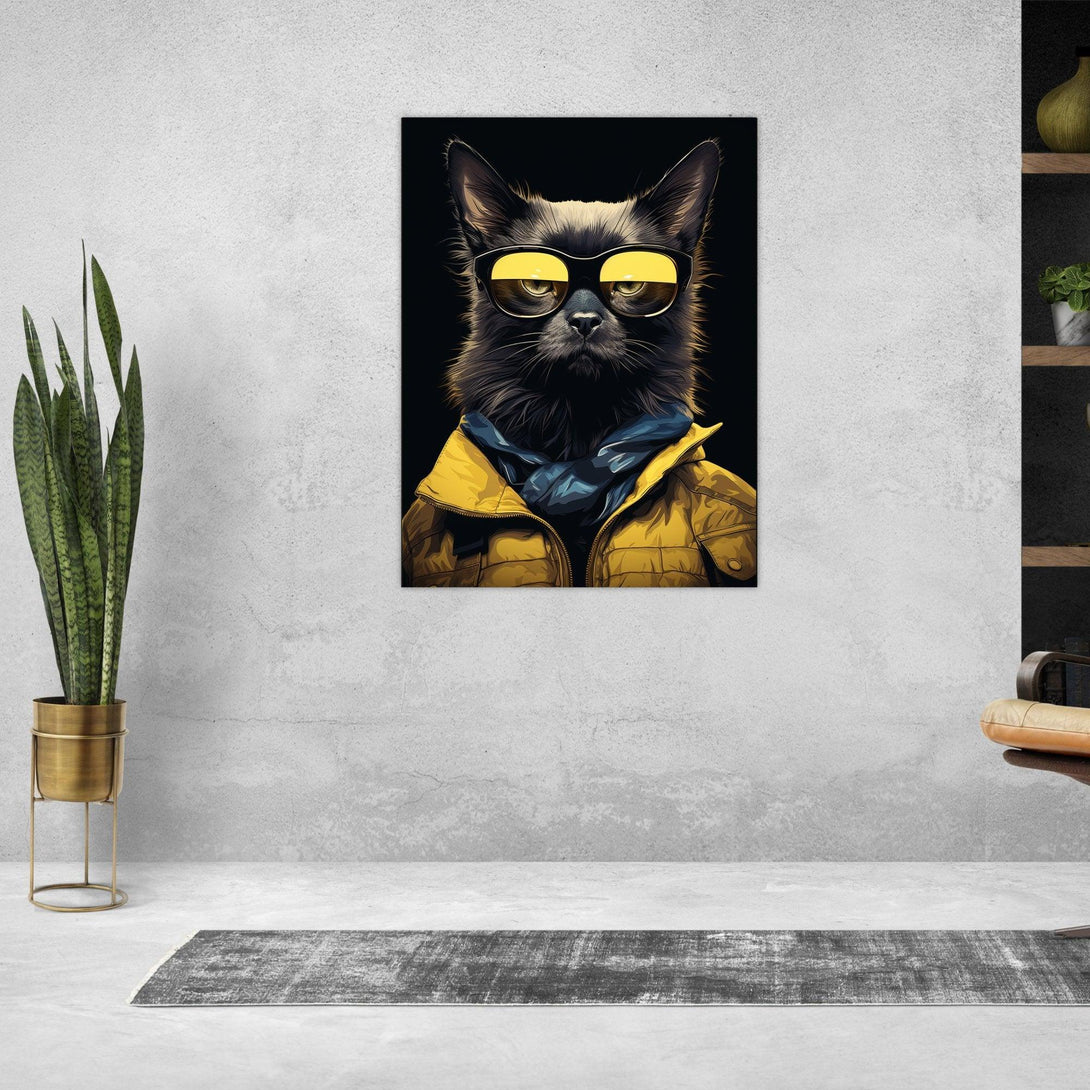Coole Katze 30x40 cm / 12x16″ / Poster auf halbmattem Papier