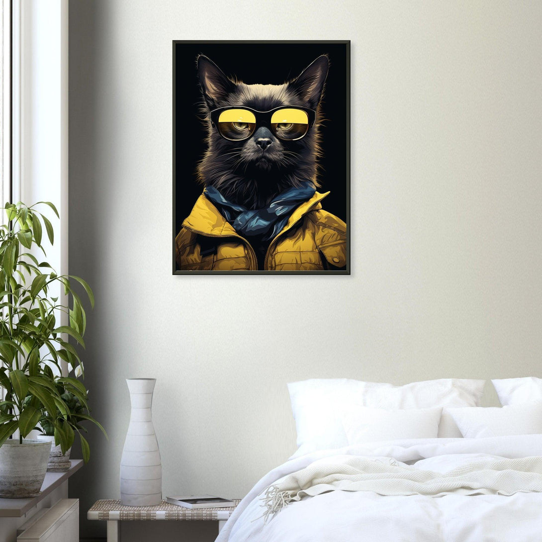 Coole Katze 30x40 cm / 12x16″ / Poster auf halbmattem Papier
