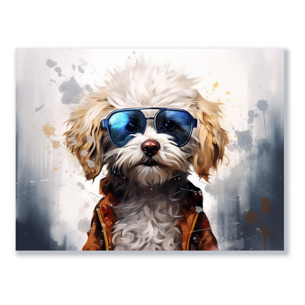 Cooler Hund 30x40 cm / 12x16″ / Poster auf halbmattem Papier