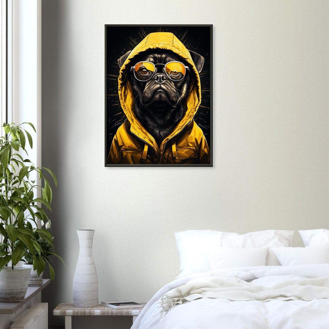Cooler Mops im Rampenlicht 30x40 cm / 12x16″ / Poster auf halbmattem Papier