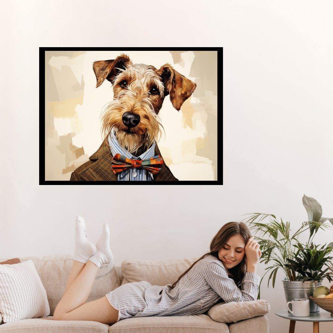 Der Dandy Hund 30x40 cm / 12x16″ / Poster auf halbmattem Papier