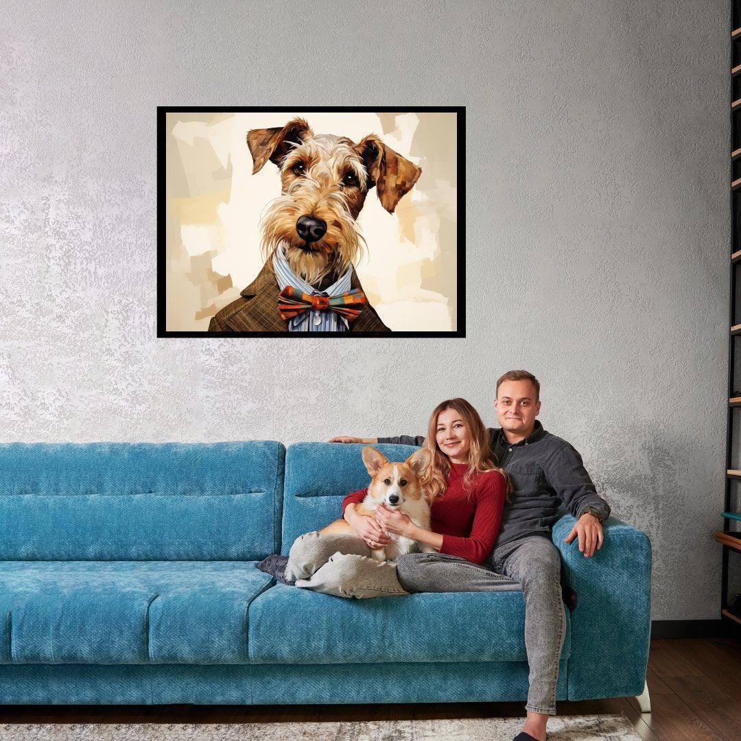 Der Dandy Hund 30x40 cm / 12x16″ / Poster auf halbmattem Papier