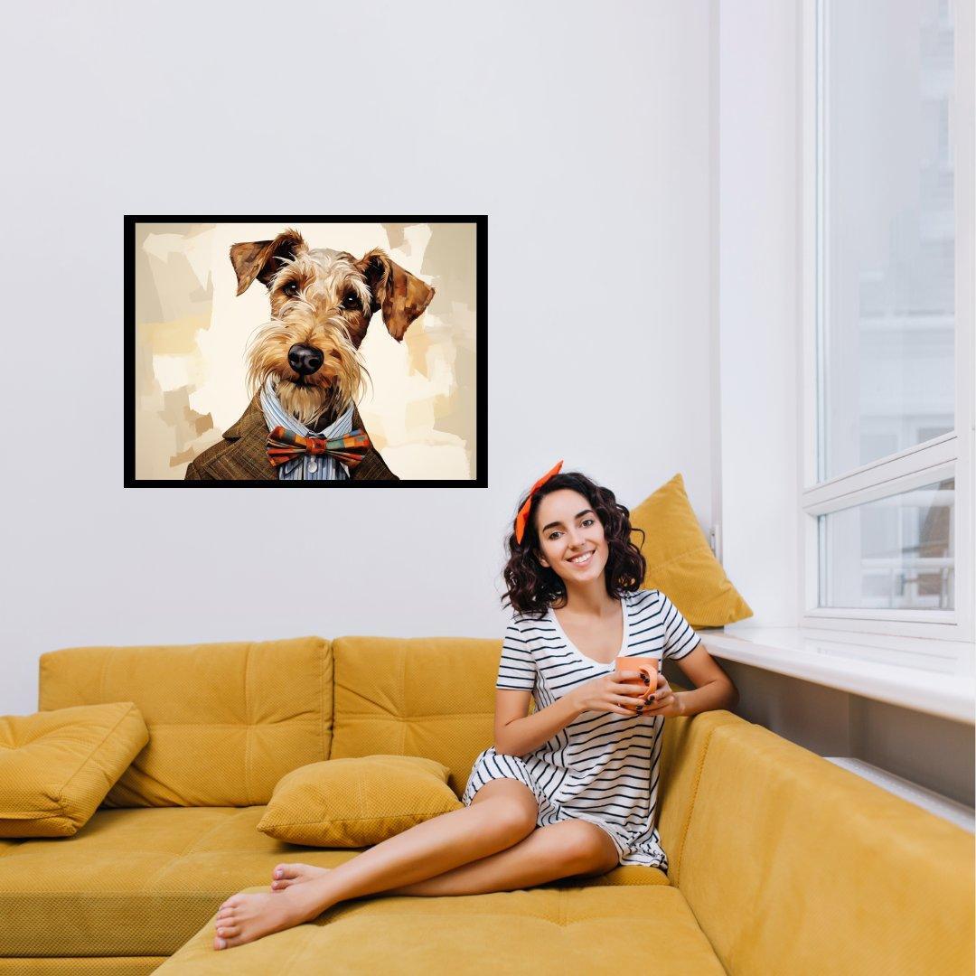 Der Dandy Hund 30x40 cm / 12x16″ / Poster auf halbmattem Papier