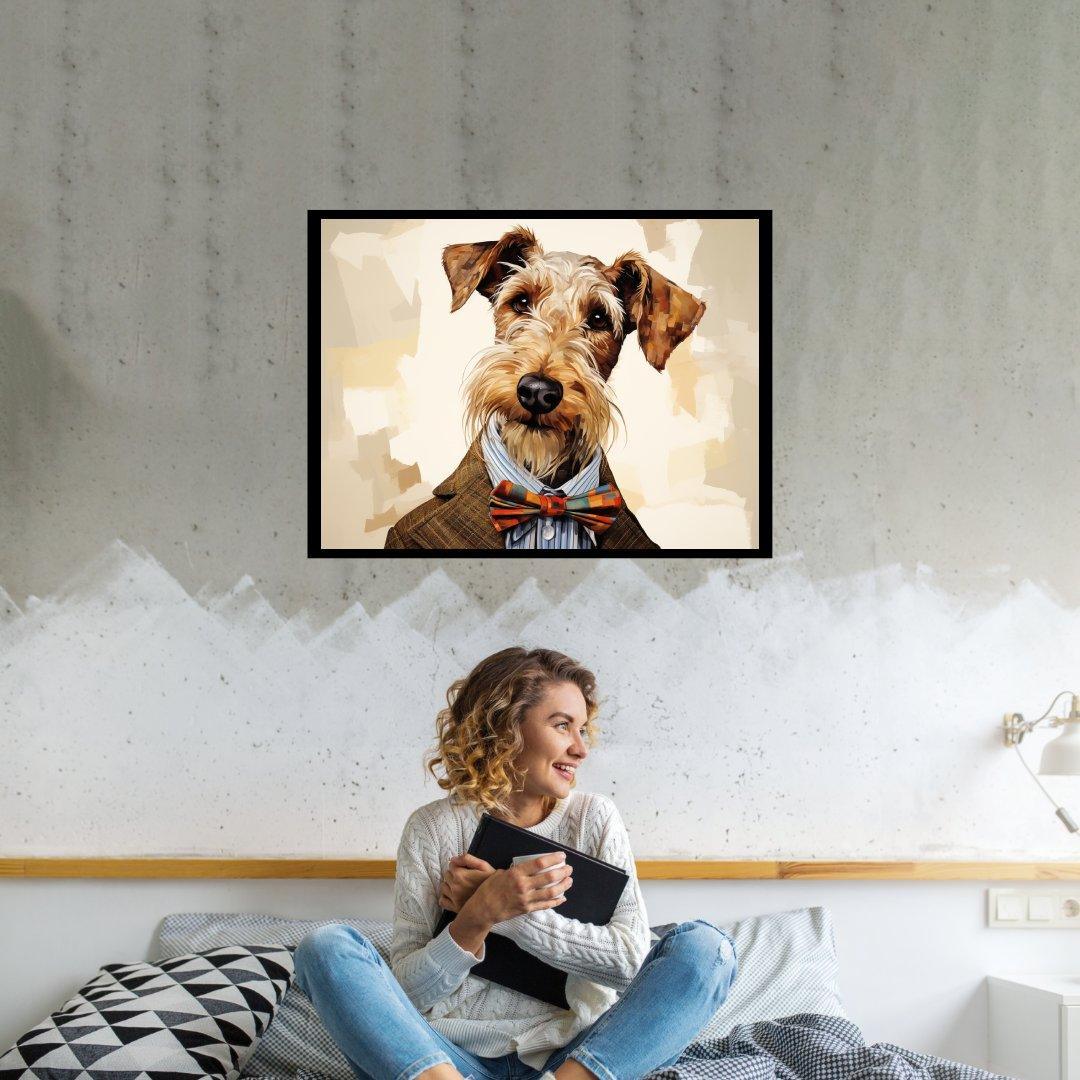 Der Dandy Hund 30x40 cm / 12x16″ / Poster auf halbmattem Papier