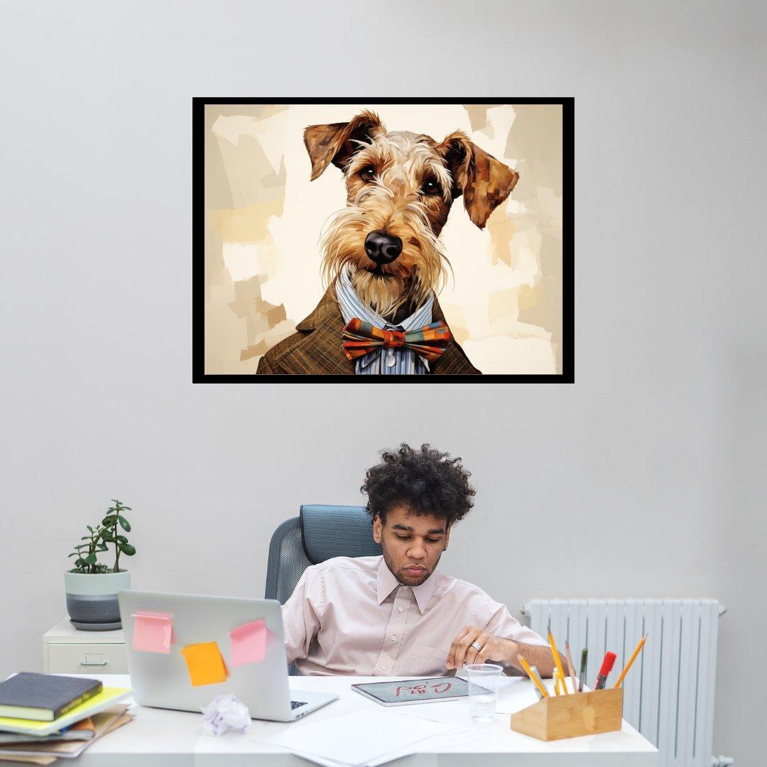 Der Dandy Hund 30x40 cm / 12x16″ / Poster auf halbmattem Papier