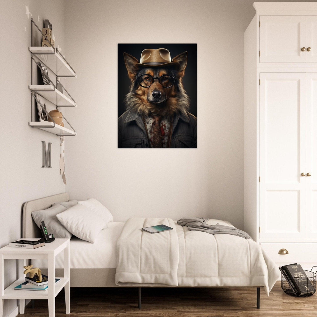 Detektivischer Hundeblick 30x40 cm / 12x16″ / Poster auf halbmattem Papier