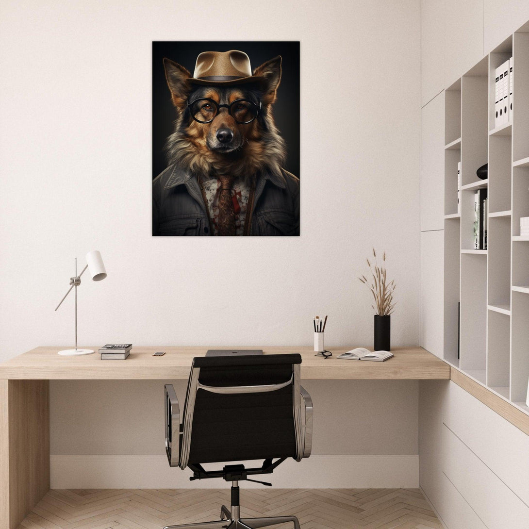 Detektivischer Hundeblick 30x40 cm / 12x16″ / Poster auf halbmattem Papier