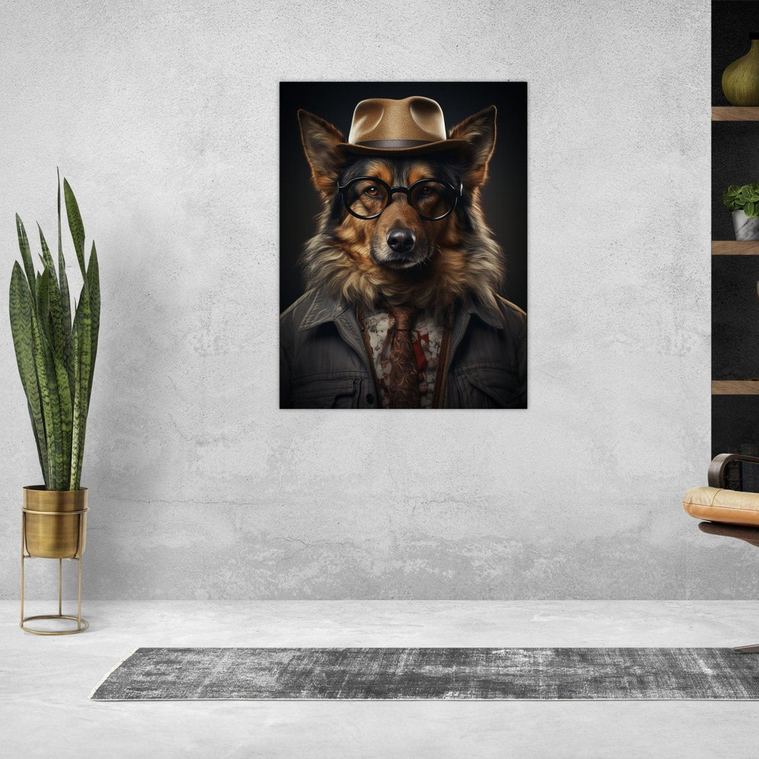 Detektivischer Hundeblick 30x40 cm / 12x16″ / Poster auf halbmattem Papier