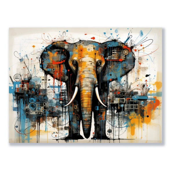 Wandbild Elefant Surreal freigestellt