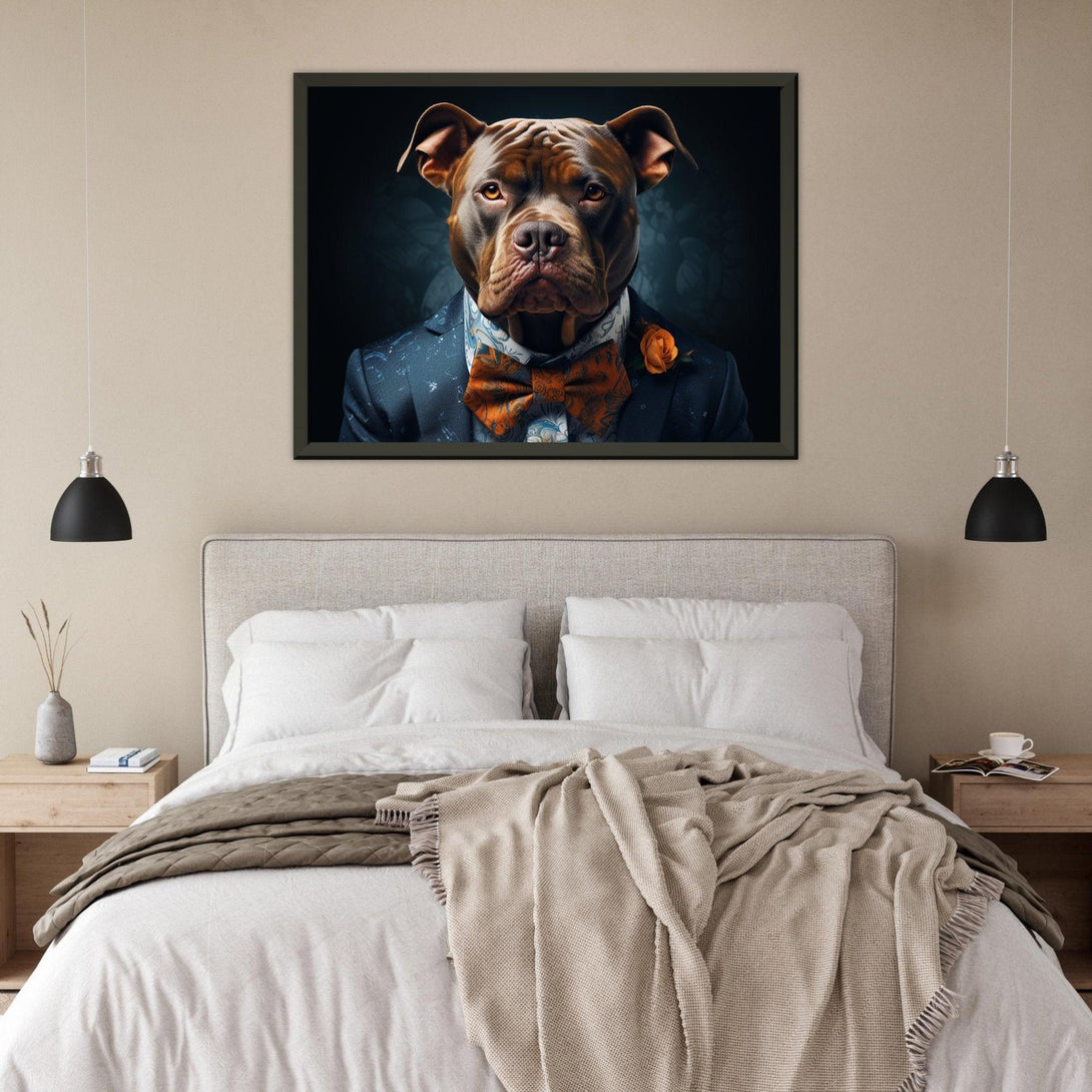 Eleganter Gentleman-Hund 30x40 cm / 12x16″ / Poster auf halbmattem Papier