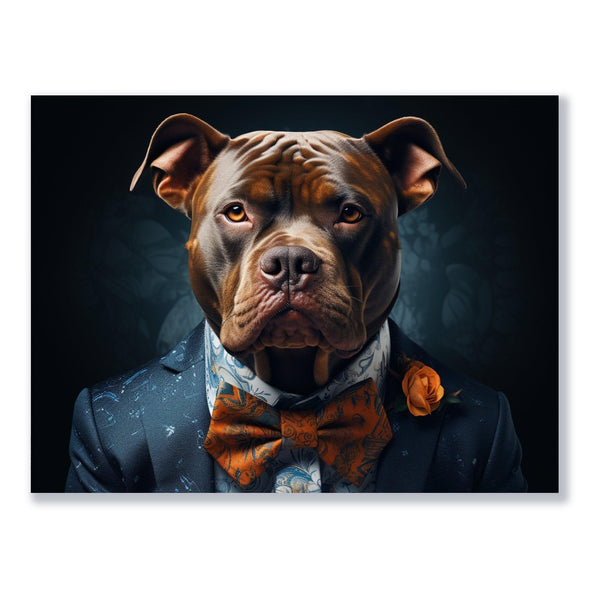 Eleganter Gentleman-Hund 30x40 cm / 12x16″ / Poster auf halbmattem Papier