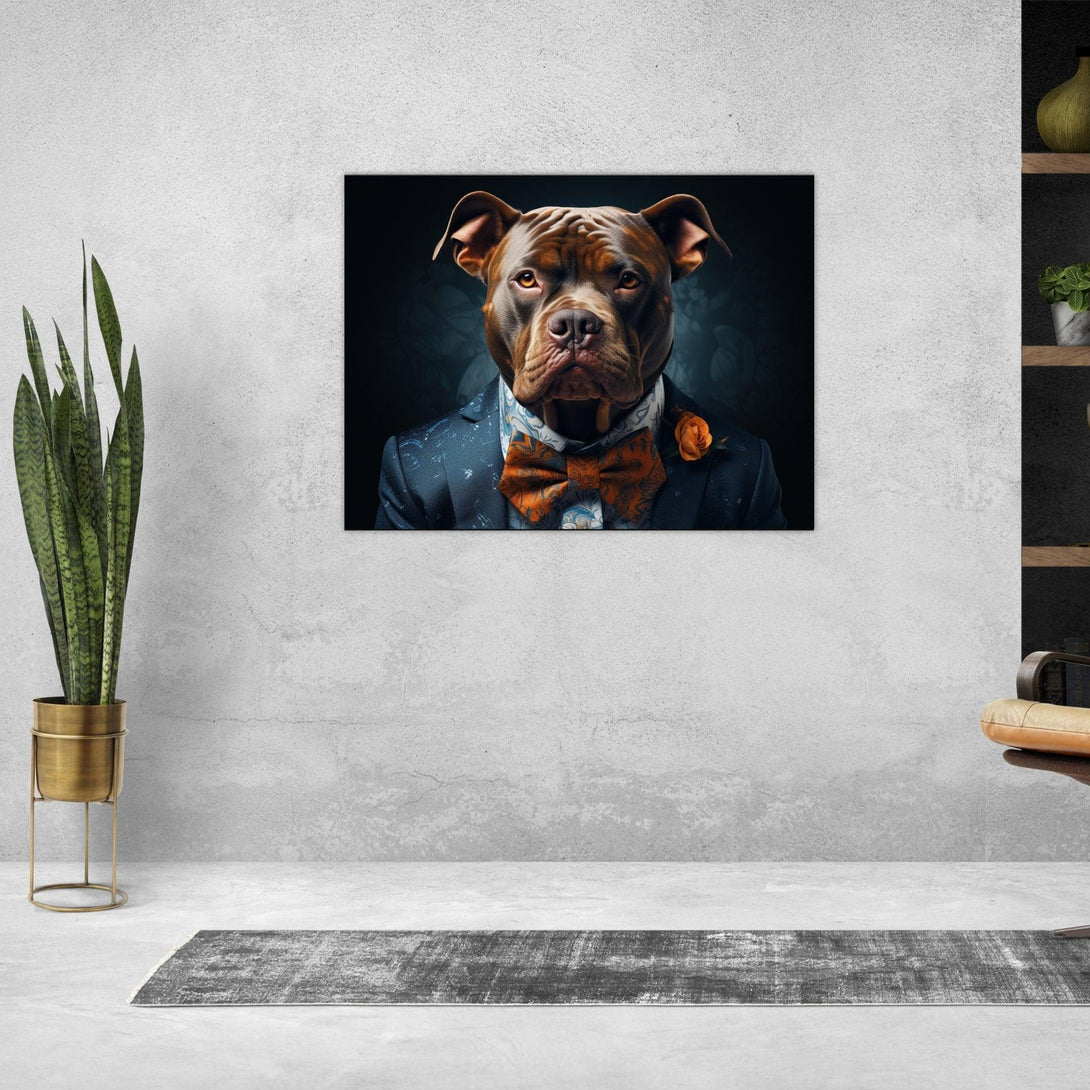 Eleganter Gentleman-Hund 30x40 cm / 12x16″ / Poster auf halbmattem Papier