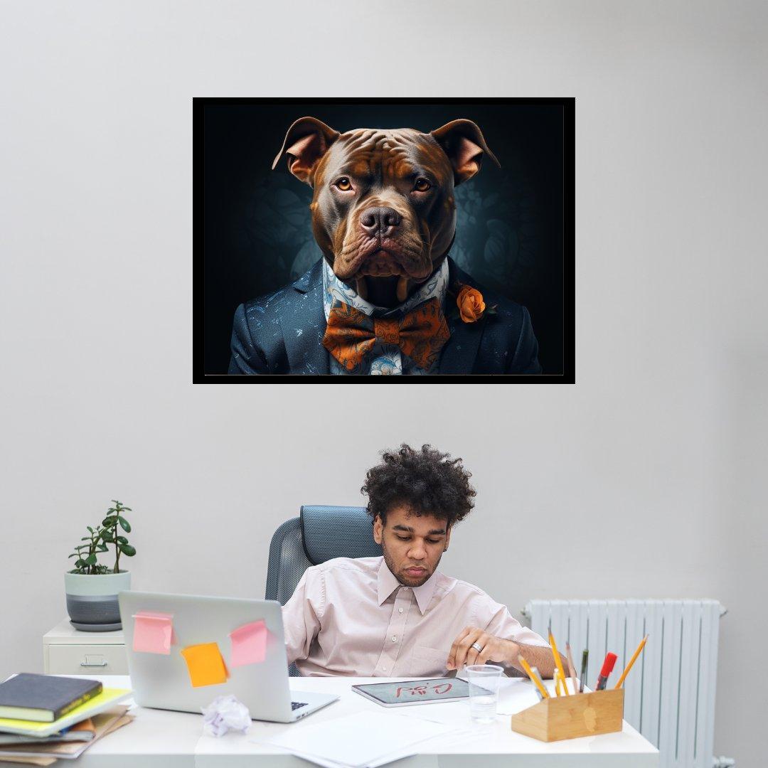 Eleganter Gentleman-Hund 30x40 cm / 12x16″ / Poster auf halbmattem Papier