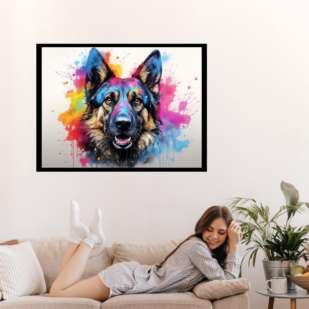Farbenexplosion 30x40 cm / 12x16″ / Poster auf halbmattem Papier