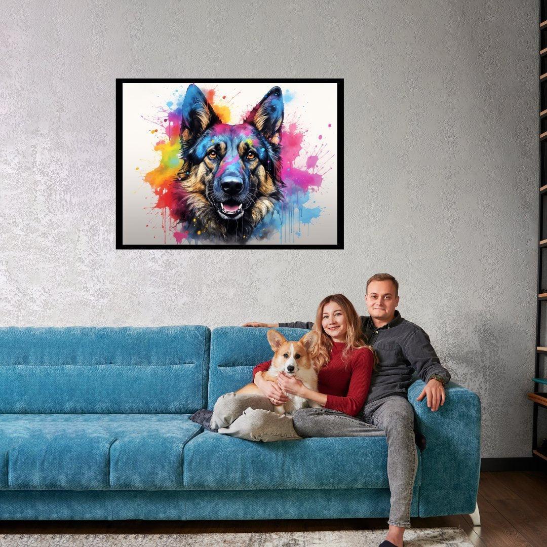 Farbenexplosion 30x40 cm / 12x16″ / Poster auf halbmattem Papier