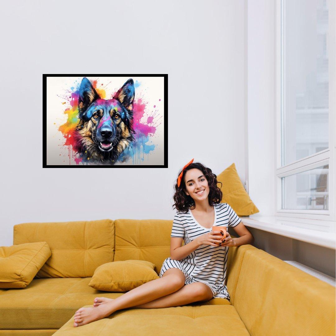 Farbenexplosion 30x40 cm / 12x16″ / Poster auf halbmattem Papier