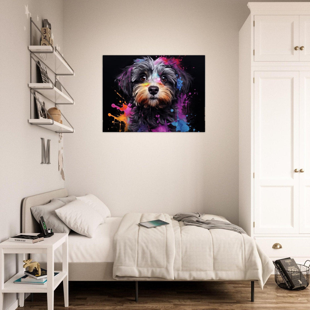 Farbiger Hundeblick 30x40 cm / 12x16″ / Poster auf halbmattem Papier