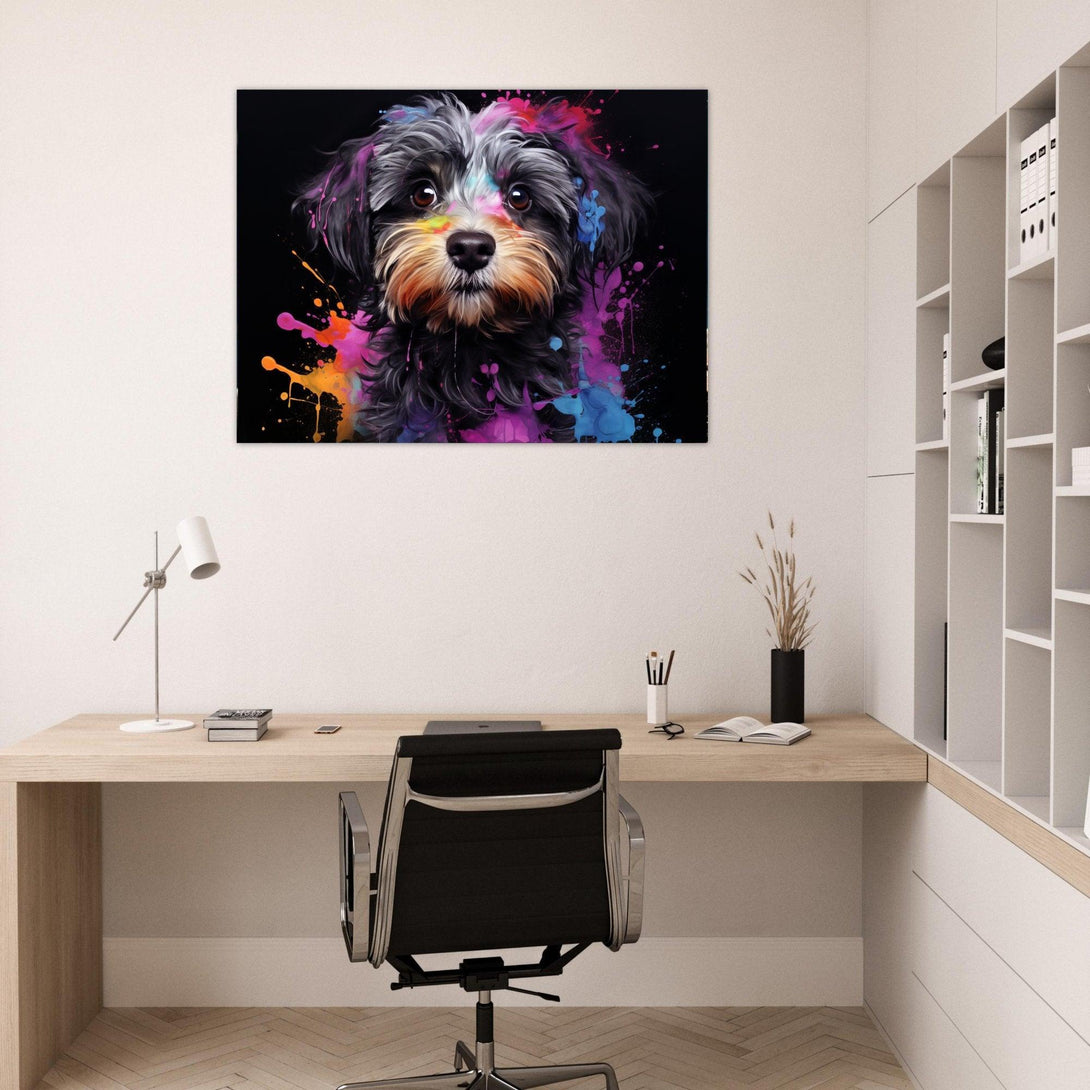 Farbiger Hundeblick 30x40 cm / 12x16″ / Poster auf halbmattem Papier