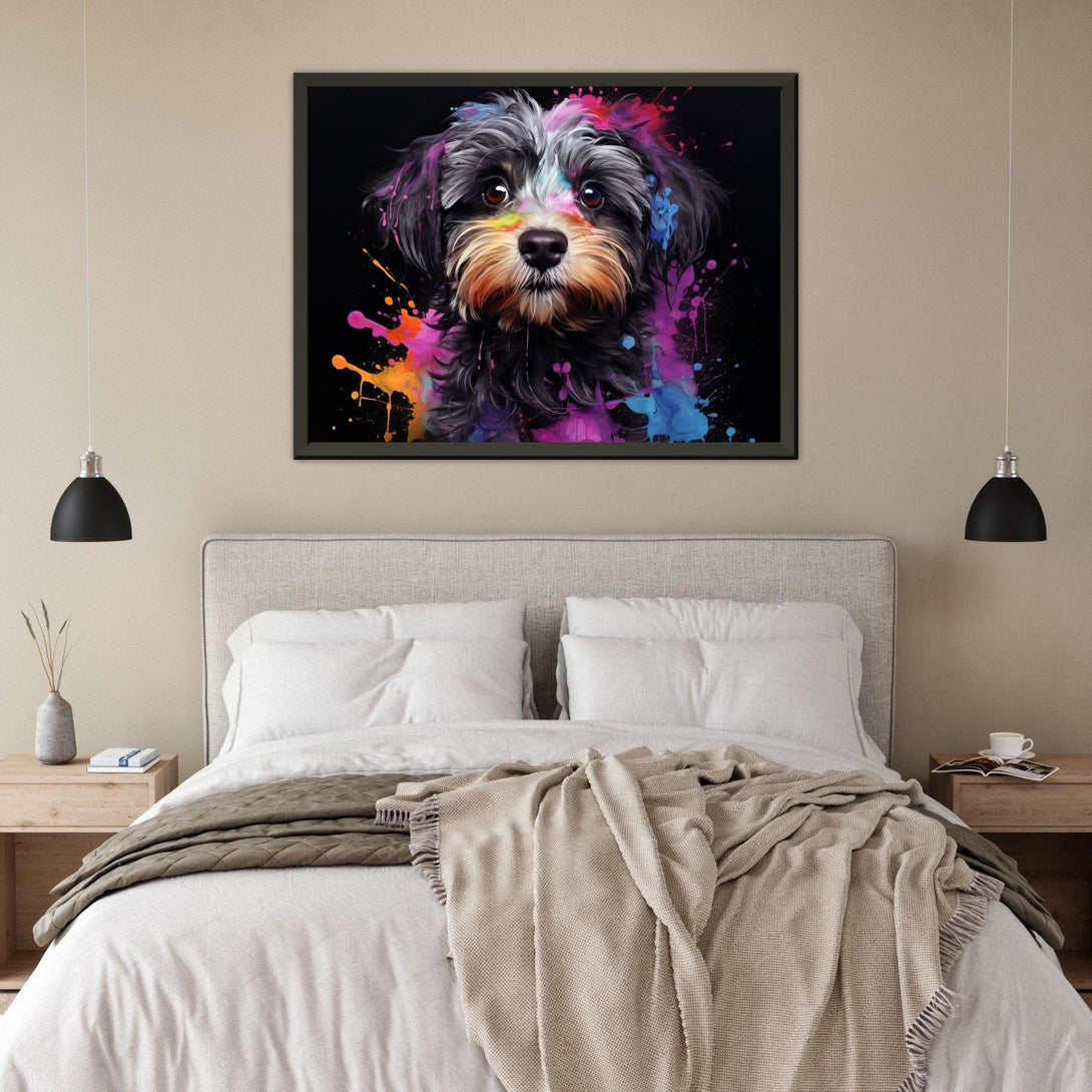 Farbiger Hundeblick 30x40 cm / 12x16″ / Poster auf halbmattem Papier