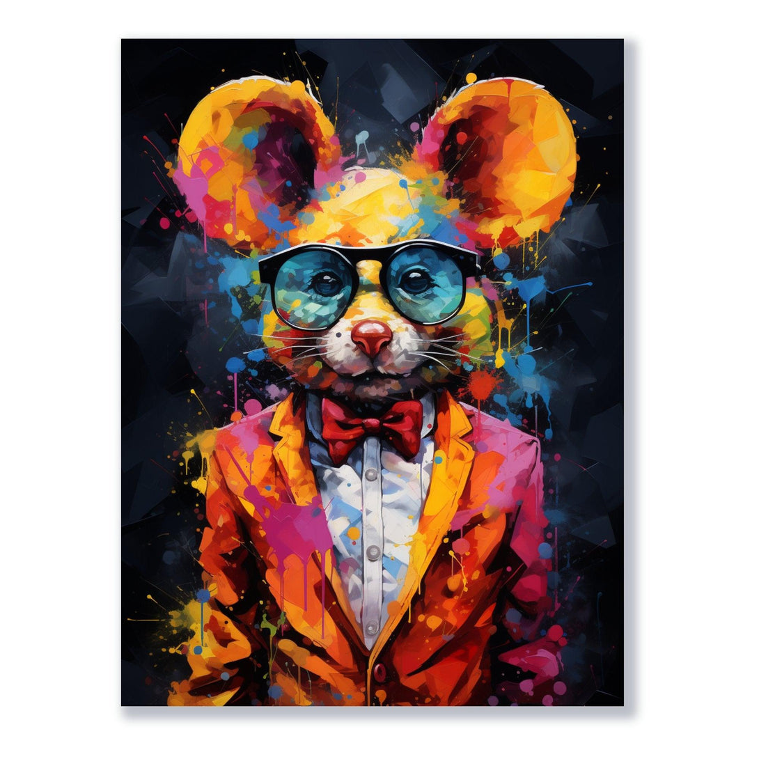 Farbklecks Maus 30x40 cm / 12x16″ / Poster auf halbmattem Papier