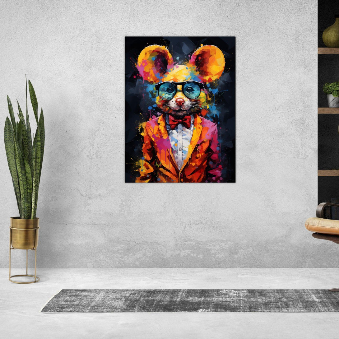 Farbklecks Maus 30x40 cm / 12x16″ / Poster auf halbmattem Papier