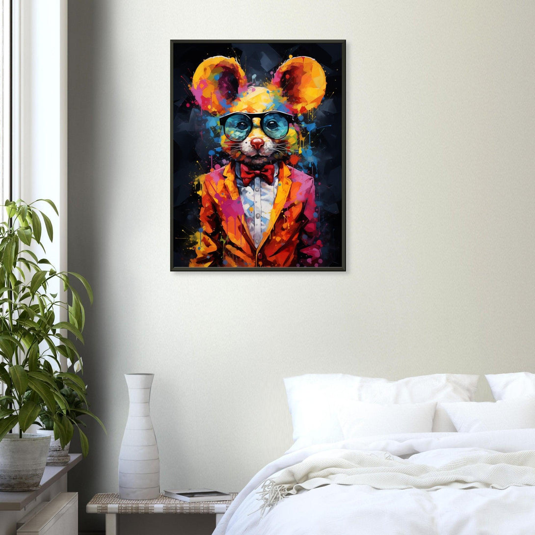 Farbklecks Maus 30x40 cm / 12x16″ / Poster auf halbmattem Papier