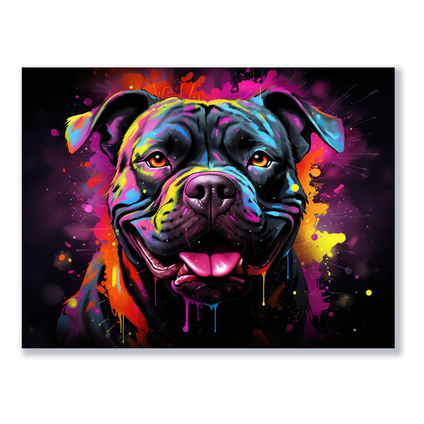 Fröhlicher Farbhund 30x40 cm / 12x16″ / Poster auf halbmattem Papier