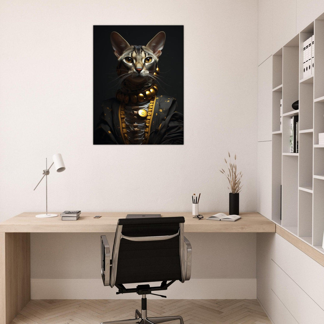Futuristische Katzenaura 30x40 cm / 12x16″ / Poster auf halbmattem Papier