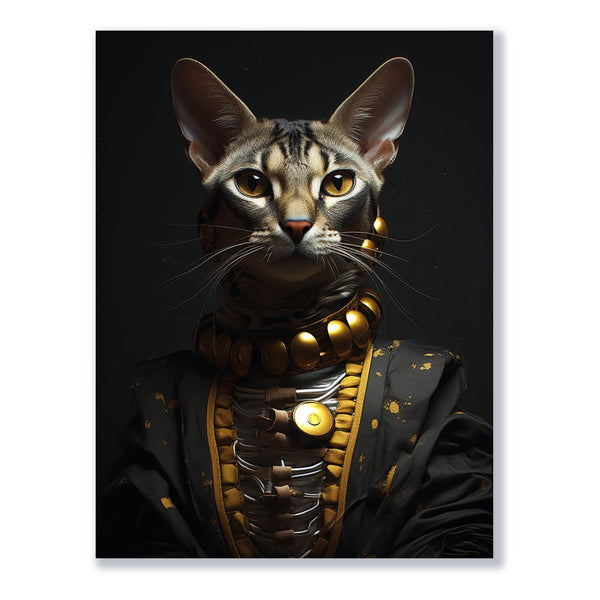 Futuristische Katzenaura 30x40 cm / 12x16″ / Poster auf halbmattem Papier