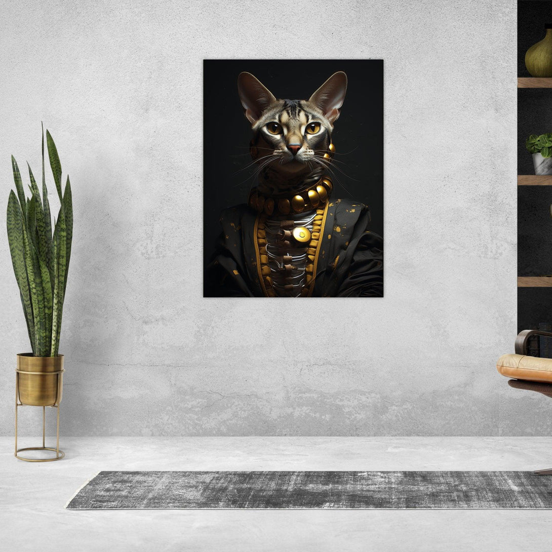 Futuristische Katzenaura 30x40 cm / 12x16″ / Poster auf halbmattem Papier