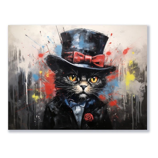 Wandbild Gentleman Katze freigestellt