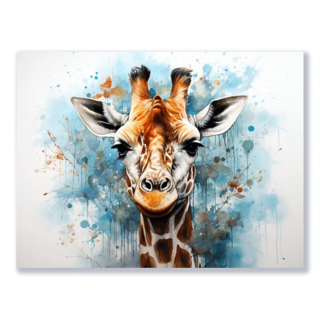 Wandbild Georgina, die Giraffe freigestellt