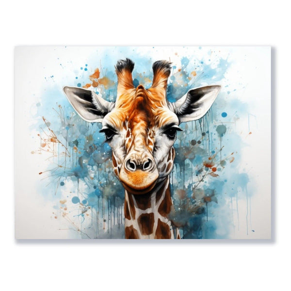 Wandbild Georgina, die Giraffe freigestellt