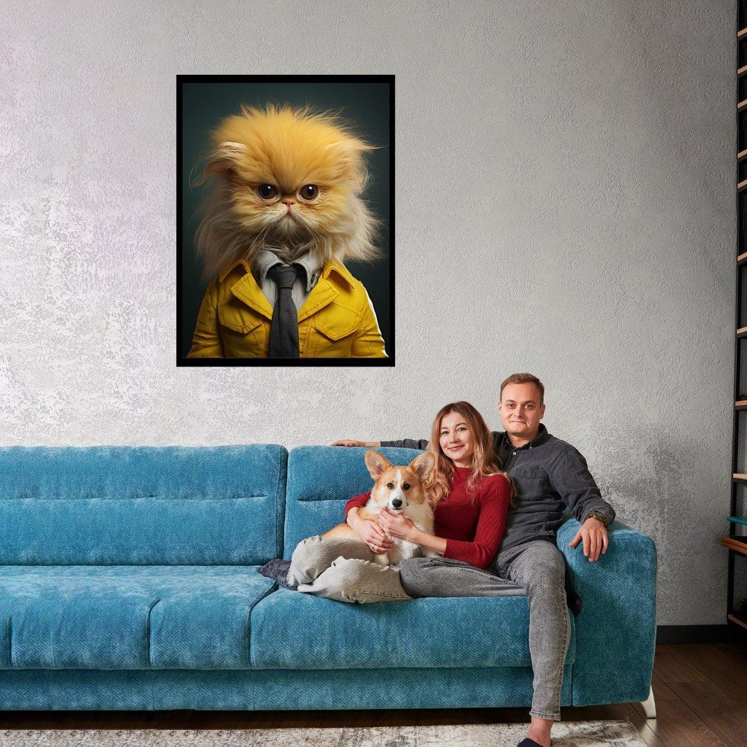 Geschäftskatze 30x40 cm / 12x16″ / Poster auf halbmattem Papier