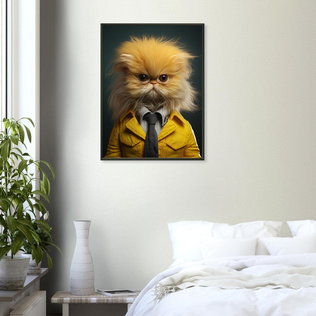 Geschäftskatze 30x40 cm / 12x16″ / Poster auf halbmattem Papier