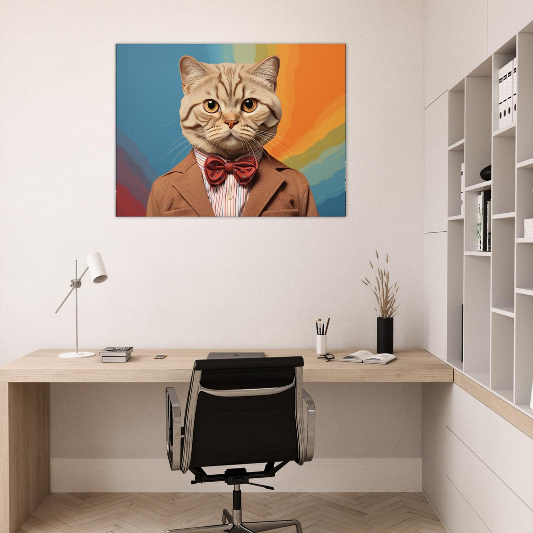 Katzen-Gentleman-Outfit 30x40 cm / 12x16″ / Poster auf halbmattem Papier