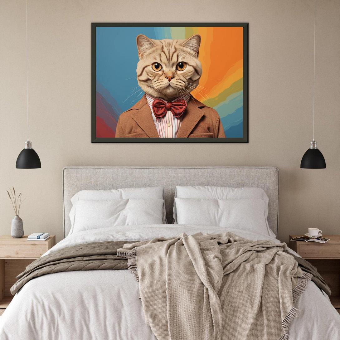 Katzen-Gentleman-Outfit 30x40 cm / 12x16″ / Poster auf halbmattem Papier