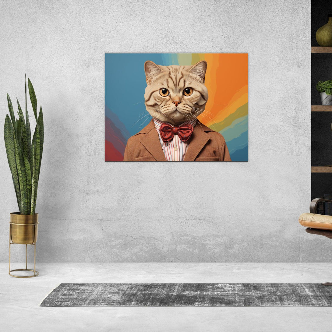 Katzen-Gentleman-Outfit 30x40 cm / 12x16″ / Poster auf halbmattem Papier