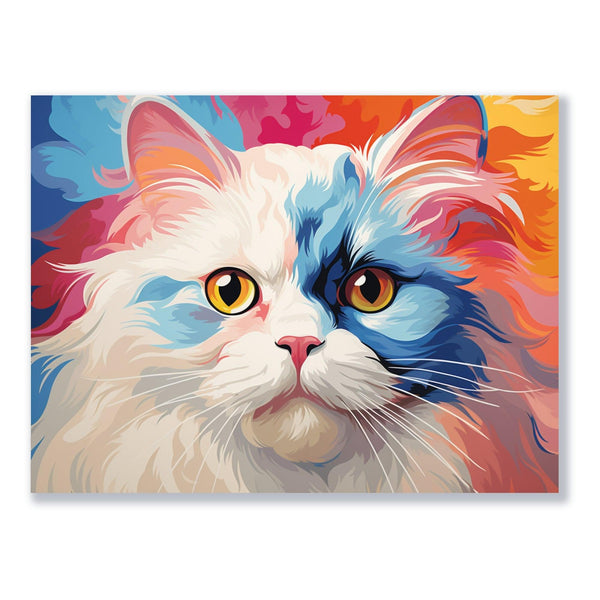 Katzenblick in Farbe 30x40 cm / 12x16″ / Poster auf halbmattem Papier
