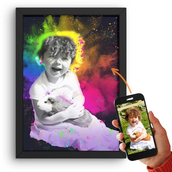 Small animal portrait - rabbits, hamsters etc. in Color Festival based on photo template