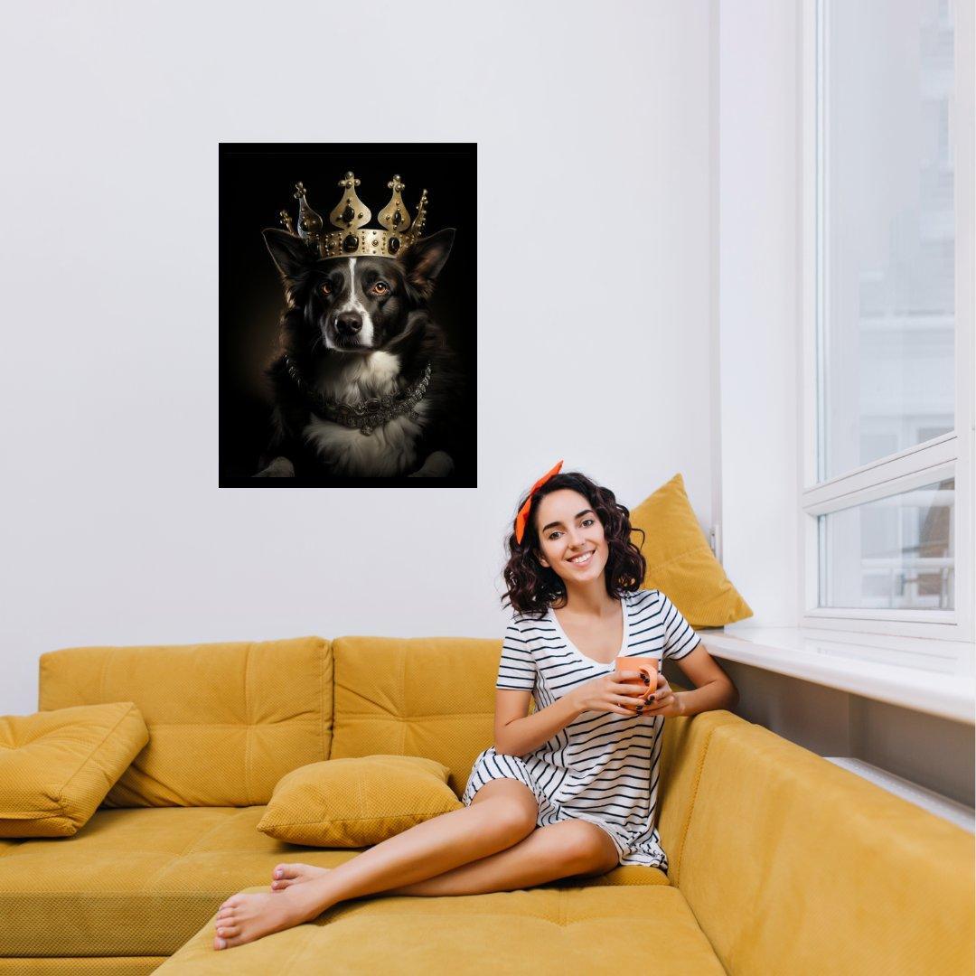Königlicher Hund 30x40 cm / 12x16″ / Poster auf halbmattem Papier