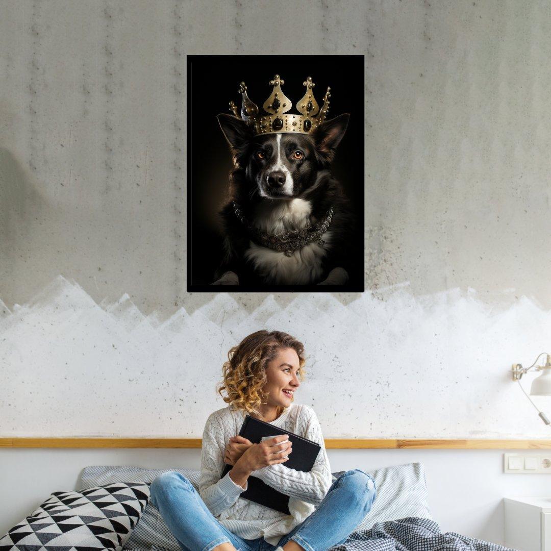 Königlicher Hund 30x40 cm / 12x16″ / Poster auf halbmattem Papier