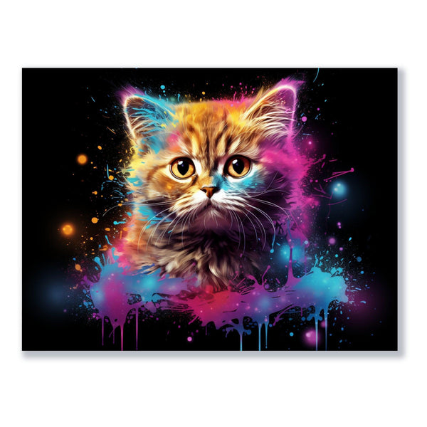 Kosmisches Kätzchen 30x40 cm / 12x16″ / Poster auf halbmattem Papier
